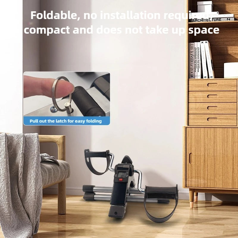 digital folding pedal exerciser for home gym