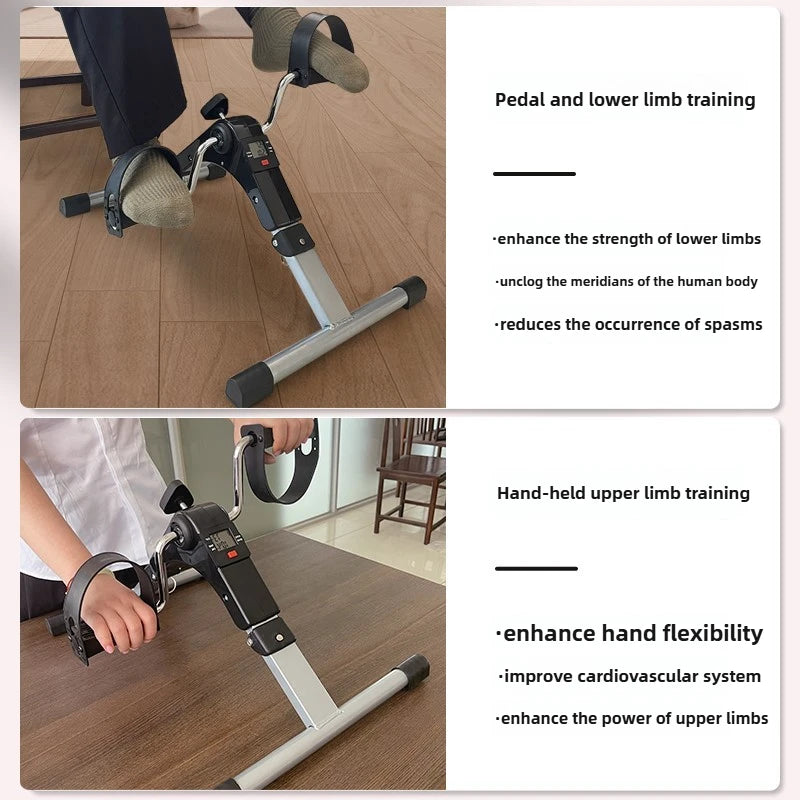 digital folding pedal exerciser for home gym