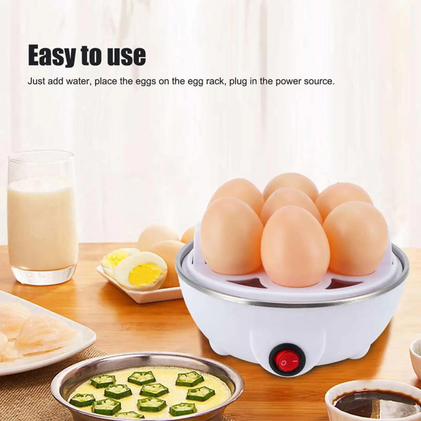 Electric Eggs Boiler 220V Gadgets Easy to Clean Egg Boiler for Pot Vegetables Kitchen Home