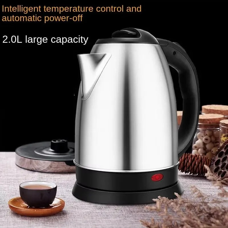 2L Food-grade Stainless Steel Electric Teapot Electric Kettle Hot Water Kettle Coffee Beverage Boiler Electric Water Heater