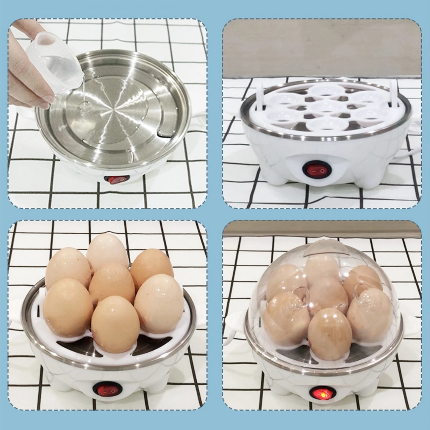 Electric Eggs Boiler 220V Gadgets Easy to Clean Egg Boiler for Pot Vegetables Kitchen Home